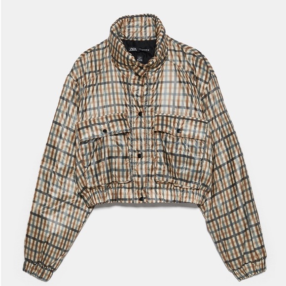 Jackets & Blazers - CROPPED PLAID JACKET